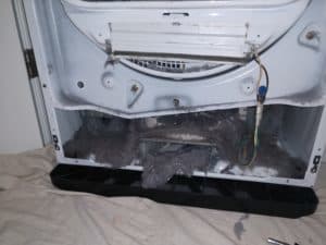 Picture of a dirty dryer in Thurmont, MD before cleaning.
