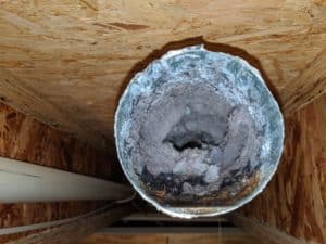 Clogged Dryer Vent Duct