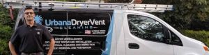 Urbana Dryer Vent Cleaning Owner with the Company Van