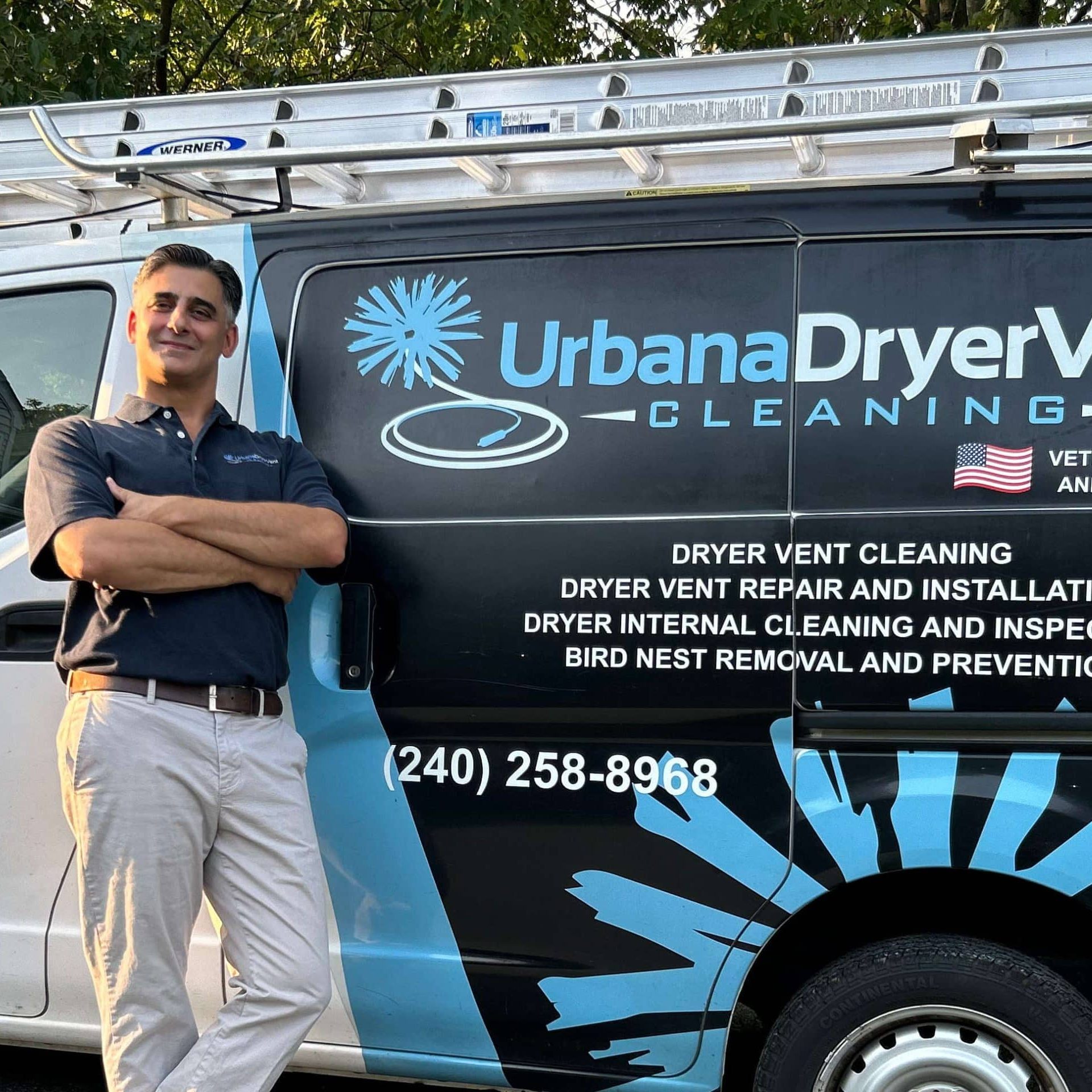 Dryer Vent Cleaning in Brunswick, MD. Urbana Dryer Vent Cleaning Company at dryer vent cleaning job in Brunswick, MD.